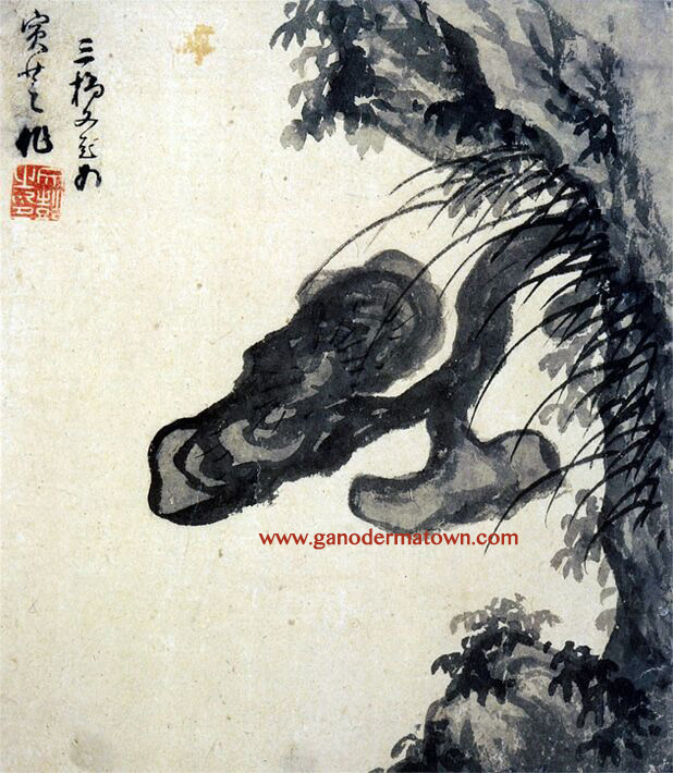 Ganoderma Ming Dynasty Chinese painting appreciation