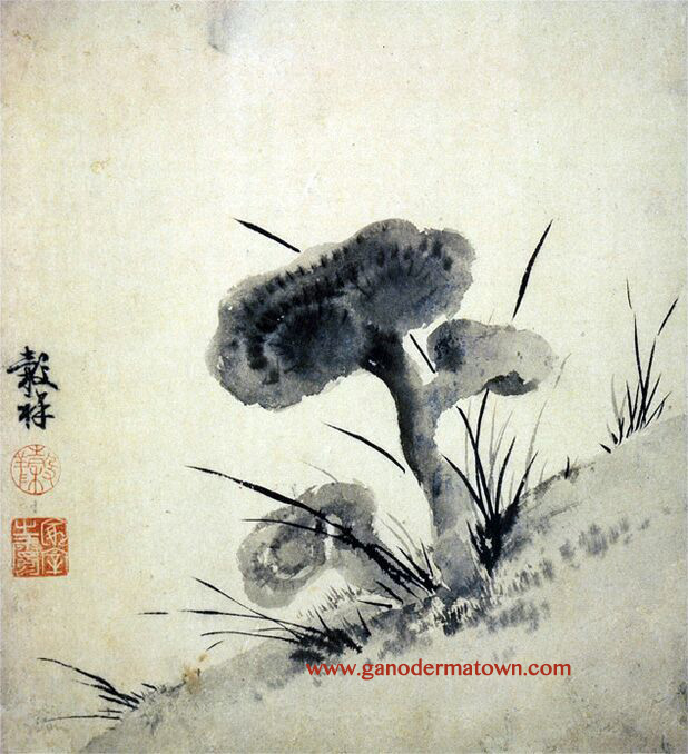 Ganoderma Ming Dynasty Chinese painting appreciation